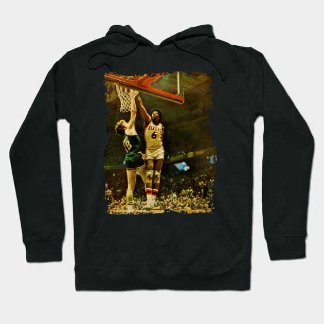 Dr. J Over Dave Cowens Hoodie by Omeshshopart